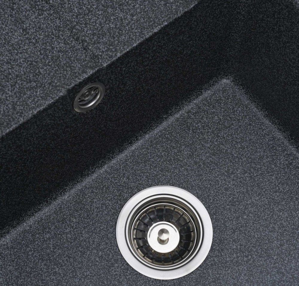 VALESO Комплект: Мийка ARIA 5851 графіт + Змішувач 56 B NESP графіт + Сифон 1041 Киев - изображение 3