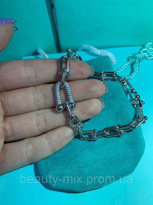 Браслет цепь Тиффани Tiffany посеребрение Одесса - изображение 8