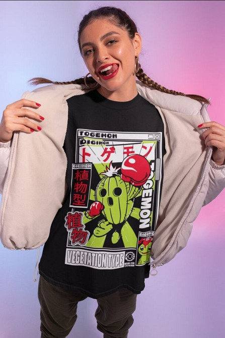 Футболка з аніме принтом Аніме Вінтаге Спекіал Манга оверсайз (S/M/L) Чорний AnimeJ0995 Дніпро - фото 2