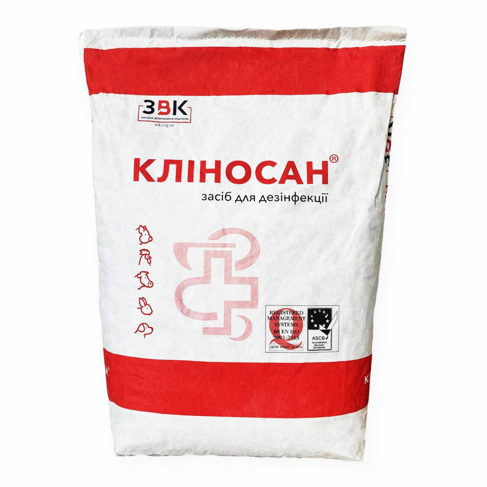 Дезінфікуючий засіб Кліносан мішок 10 кг, УПСП ЗВК Вінниця - фото 1