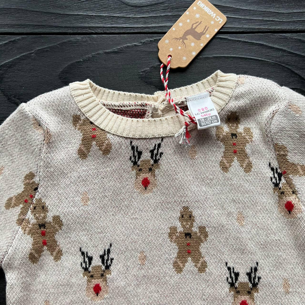 Дитяча Вязана Кофта для Дівчинки LC Waikiki Бєж 2-3роки (92-98см) Київ - фото 3