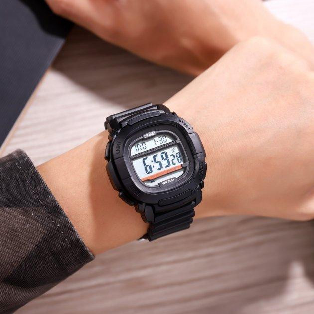 Мужские спортивные часы Skmei 1657 Белый циферблат Киев - изображение 3