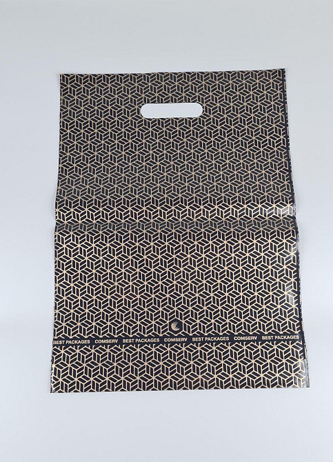 Пакет\прорезн\р (30*40) Кубы черный 