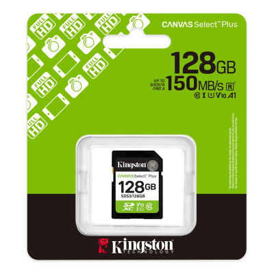 Карта памяти Kingston 128GB SDXC class 10 UHS-I V10 A1 Canvas Select Plus (SDS3/128GB) Винница - изображение 3