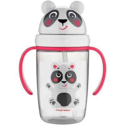 Поильник-непроливайка Canpol babies Hello Little с трубочкой 400 мл Бежевый (56/500_bei) Винница