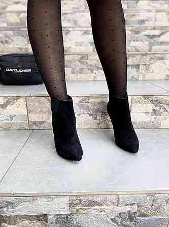 SANTINI Жіночі черевики SANTINI чорні натуральна замша 36р. каблук 11см висота 10см (70543-21) Коломыя
