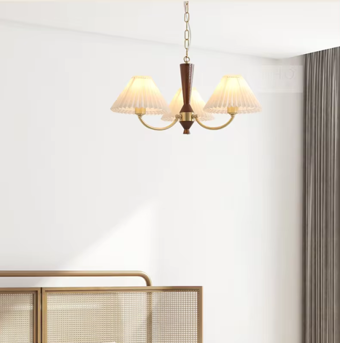 Світлодіодна люстра Пем 5031 (Золотий) на 3 плафони Вінниця - фото 1