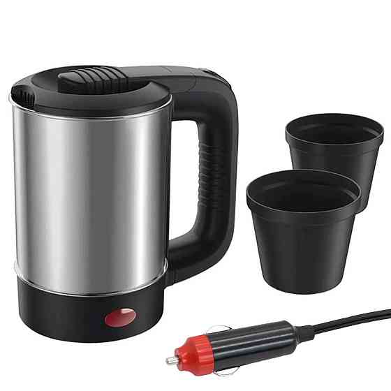 Автомобильный чайник от прикуривателя 12V, 300W, 500мл, СВ 2848 / Электрочайник из нержавеющей стали Киев