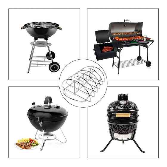 Стійка для ребер нержавіюча сталь 38,5*25*12см GRILLI 777127 Код: 012301 Рівне