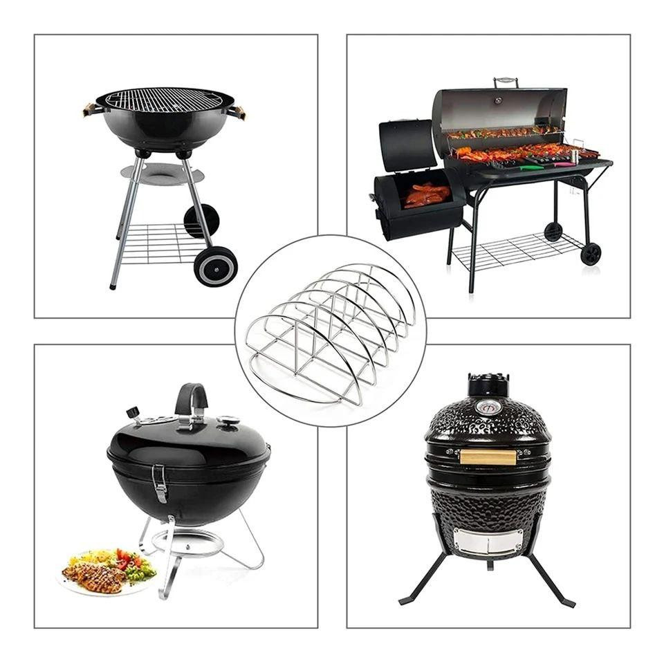 Стойка для ребер нержавеющая сталь 38,5*25*12см GRILLI 777127 Код: 012301 Ровно - изображение 3