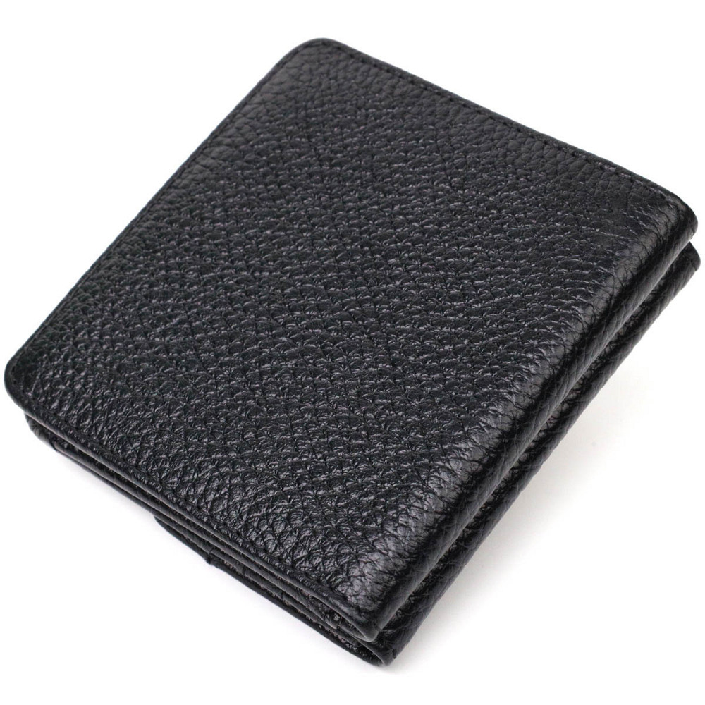 Чоловічий компактний гаманець з натуральної шкіри Tony Bellucci 22040 Чорний Київ - фото 2