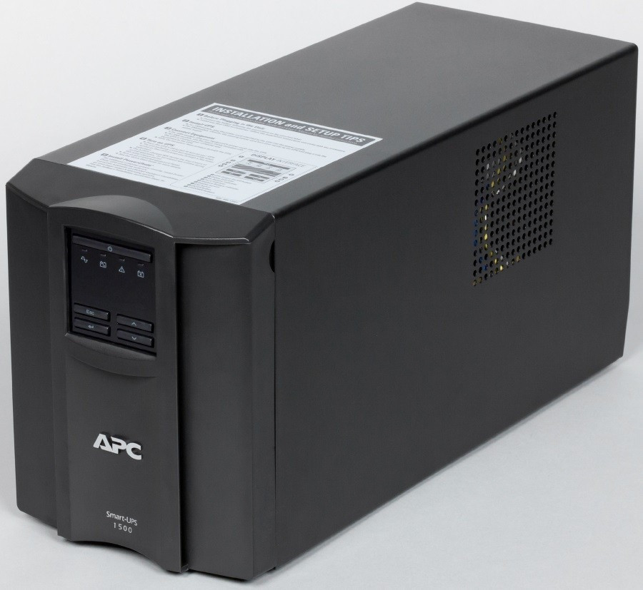 ДБЖ APC Smart-UPS 1500VA LCD, Lin.int., AVR, 8 x IEC, SmartSlot, USB, RJ-45, метал (SMT 1500I) Чорний Харьков - изображение 5