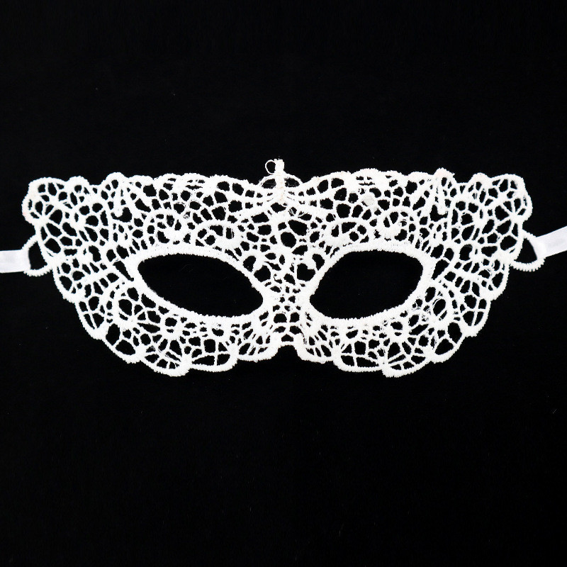Маска маскарадная из кружева для праздника one size белый Киев - изображение 2