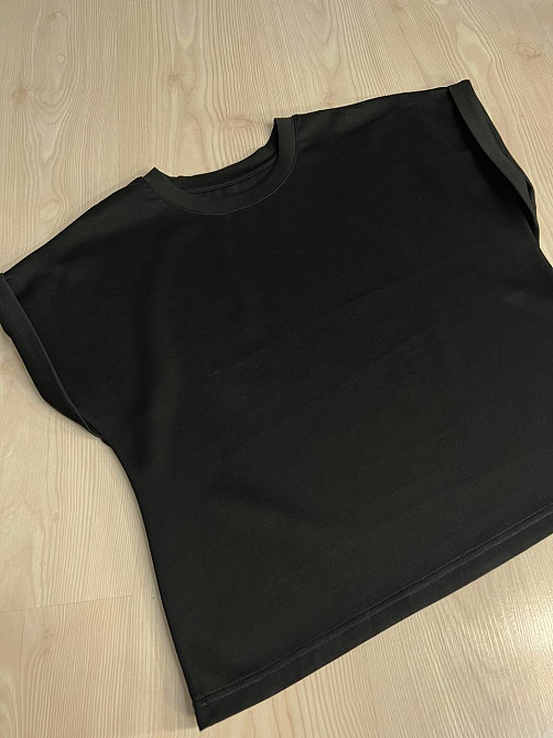 Костюм жіночий A-N 26067 футболка з довгою спідницею оверсайз, чорний, one size Київ - фото 8