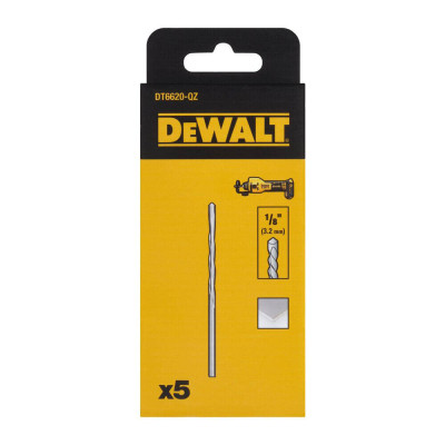 Фреза DeWALT для гіпсокартону, хвостовик 1/8 дюйми, 5 шт. (DT6620) Вінниця - фото 1