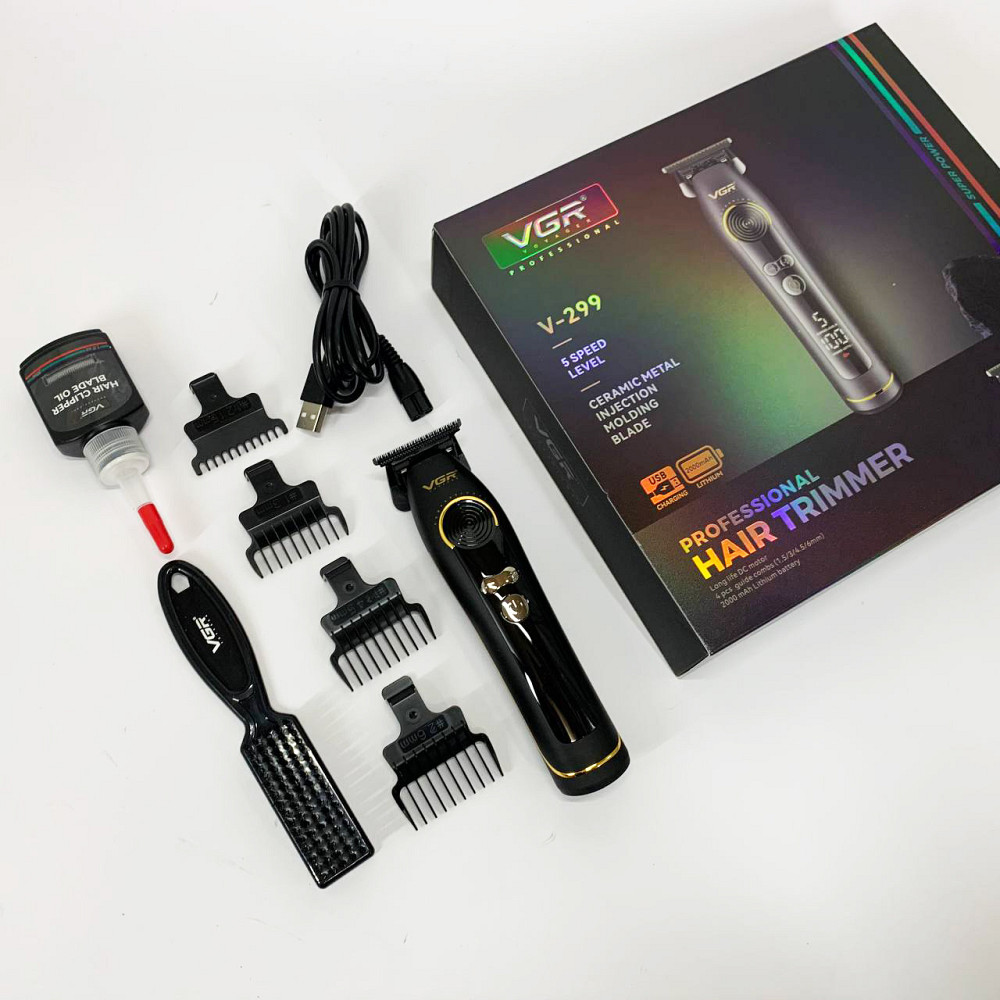 Тример для стрижки акумуляторний професійний, Електромашинка для волосся, Тример бездротовий VZ-45 Івано-Франківськ - фото 8