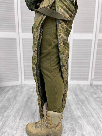 Зимовий тактичний чоловічий костюм Softshell (водонепроникний) на флісі + синтепон Камуфляж Піксель, XXL Вінниця - фото 3