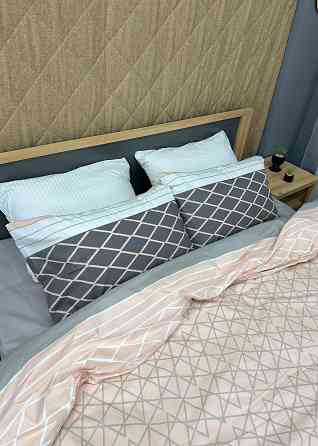 Комплект постельного белья Ранфорс, Decorator Cotton Collection Skagen Евро 220х200 персиковый с серым (88-124) Киев