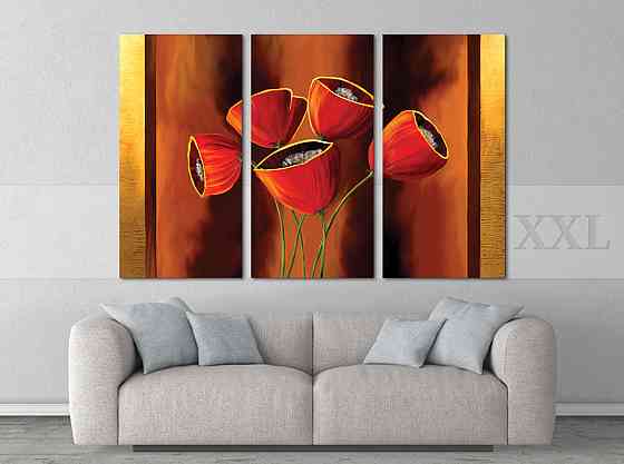 Модульна картина Абстракція Маки Art-151_XXL Київ