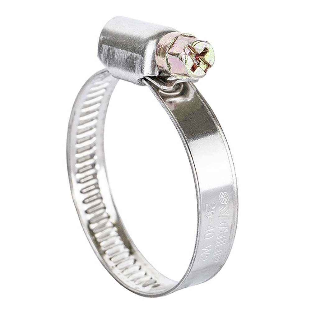 Sigma Хомут червячный нержавеющий 9мм D25-40мм 25шт SIGMA (2510081) Киев - изображение 1