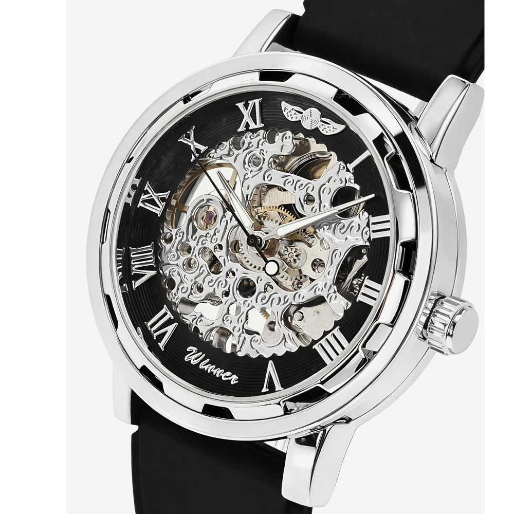 Часы мужские механические Winner Black R-Series (2 ремешка) Винница - изображение 10