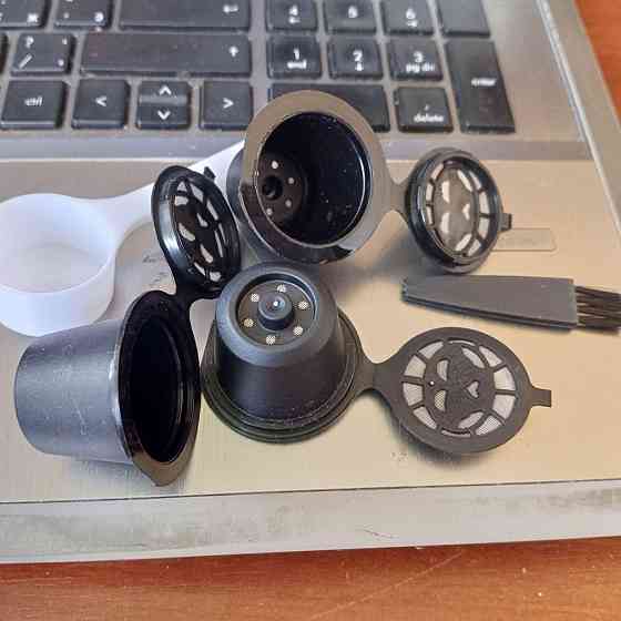 Многоразовая многоразовая кофейная капсула Nespresso с пластиковой ложкой фильтра Полтава
