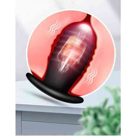 Анальна вібро-пробка - Чорний - 5*3 см - Анальні іграшки Вінниця