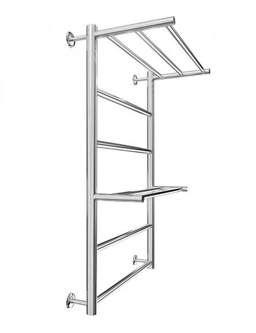 Полотенцесушитель водяной Mario INOX Анкона 770х530/500 с полкой Киев - изображение 3