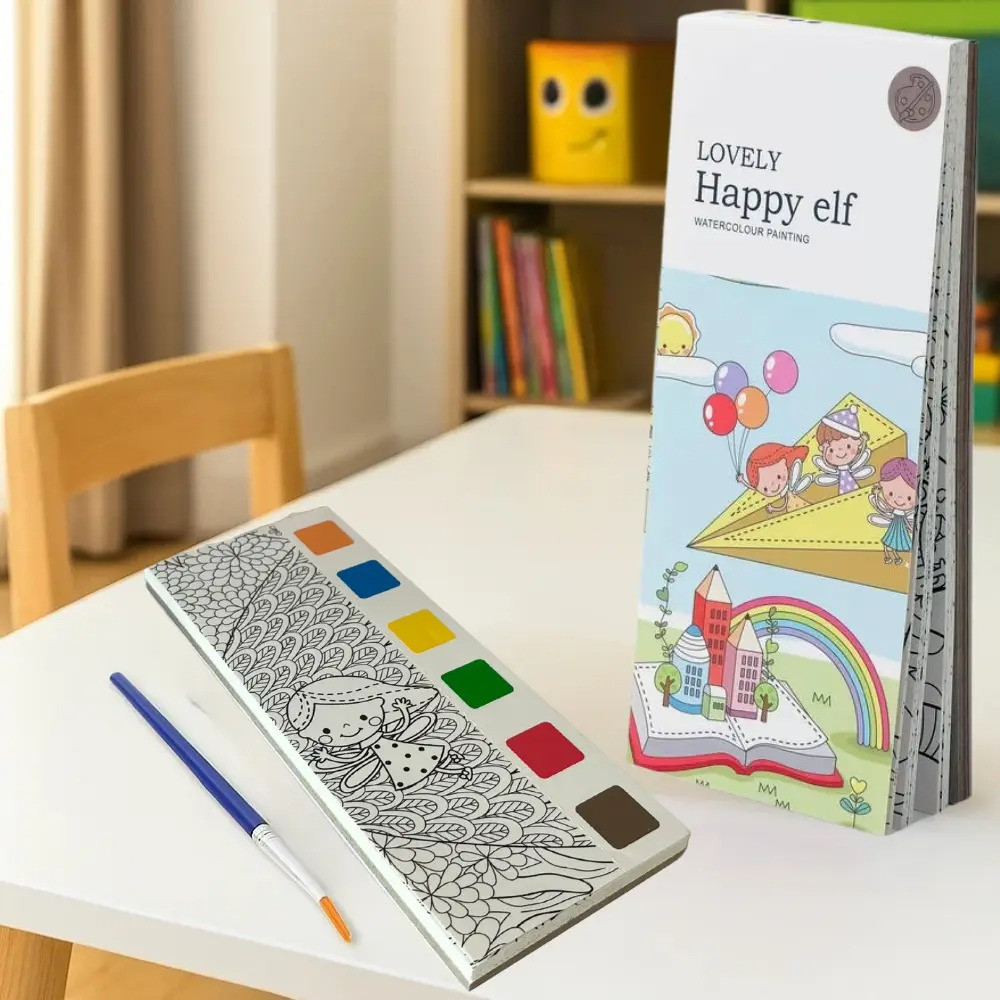 Набір альбомів для розфарбовування акварельними фарбами 3 штуки Lovely розмальовки з пензликом для творчості на вибір Кам'янець-Подільський - фото 10