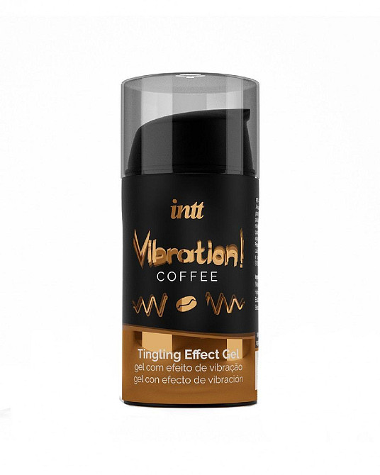Жидкий вибратор Intt Vibration Coffee (15 мл), густой гель, очень вкусный, действует до 30 минут Sex Aura Киев - изображение 2