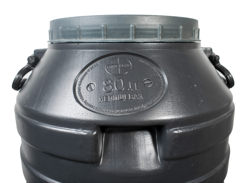 Бочка 80л пластиковая техническая черная, широкая горловина бочка для воды Днепр - изображение 8