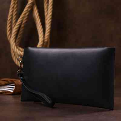 Косметичка Shvigel Кожаная матовая тревел Черная (16426) Винница