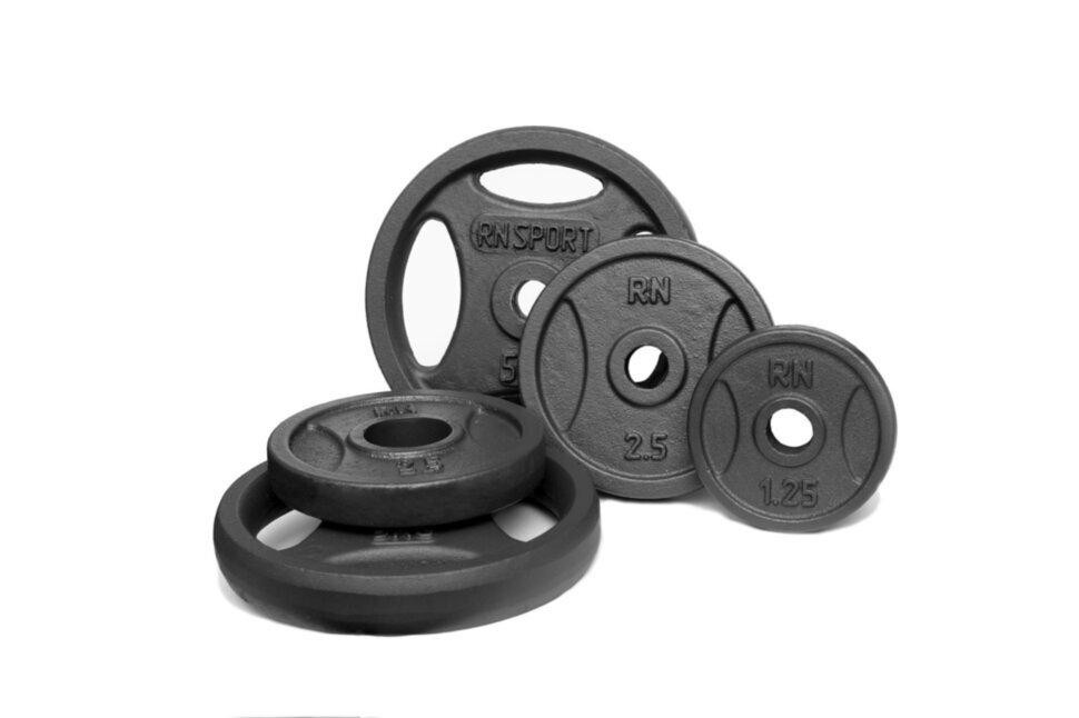 Набір 80 кг Штанга + W-подібний гриф + Гантелі набірні Гантелі, гирі, штанги та диски металеві диски Київ - фото 5