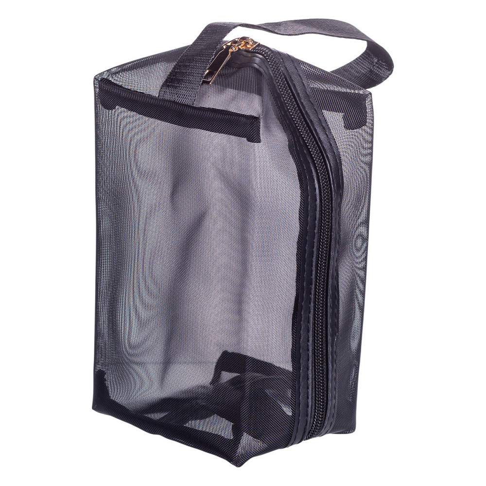 Прозорі жіночі косметички для дому, 3 шт, чорні Київ - фото 1