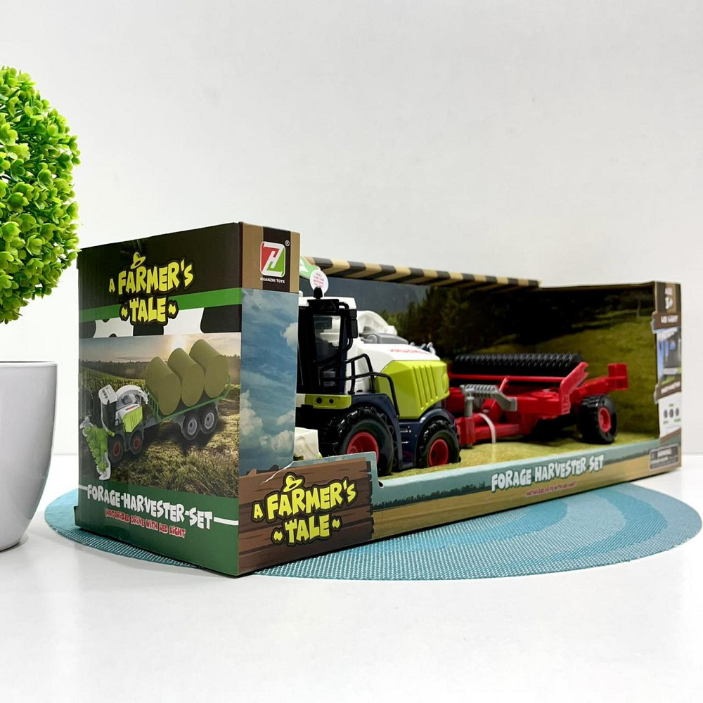 Інерційний комбайн з причепом звук світло рухомі деталі 40см Вид 2 (550-5C-6C) Чернігів - фото 3