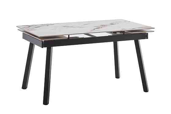 Стіл Бастіон 140 (+30+30)*80, чорний/нефріт білий Київ