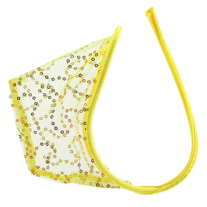 Стринги мужские с пайетками one size желтый Киев - изображение 1