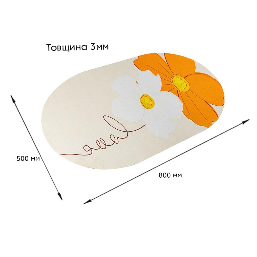 Вологопоглинаючий килимок 500х800х3мм SW-00002546 Дніпро - фото 9