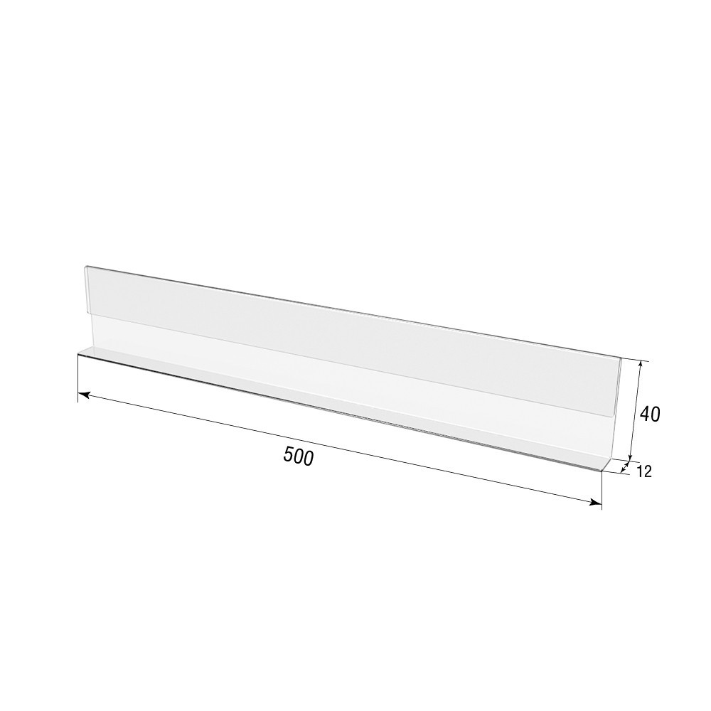 Цінникотримач EKOSTAR 500х40 мм Київ - фото 3