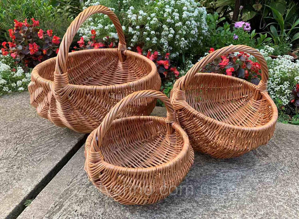 Набір плетених кошиків з лози Київ - фото 6