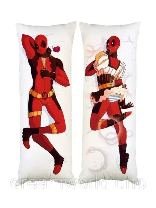 Подушка дакімакура Дедпул Марвел DC декоративна подушка для обіймання 40х120 Харків - фото 1