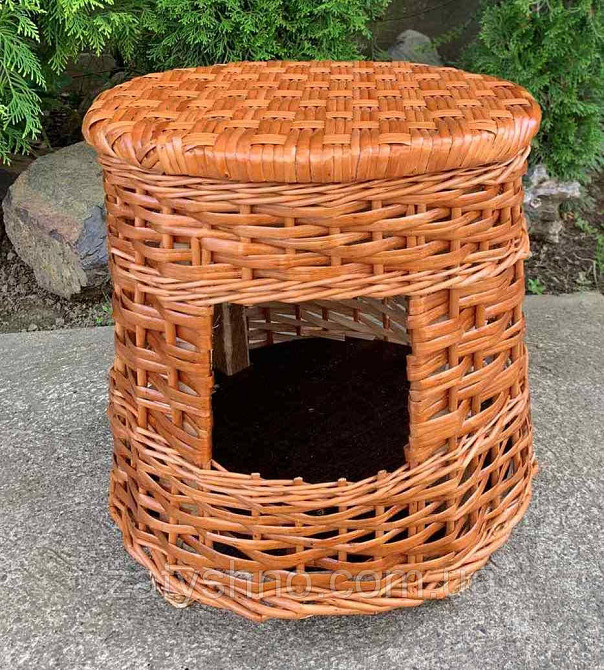 Пуфик плетеный- домик для животных Киев - изображение 2