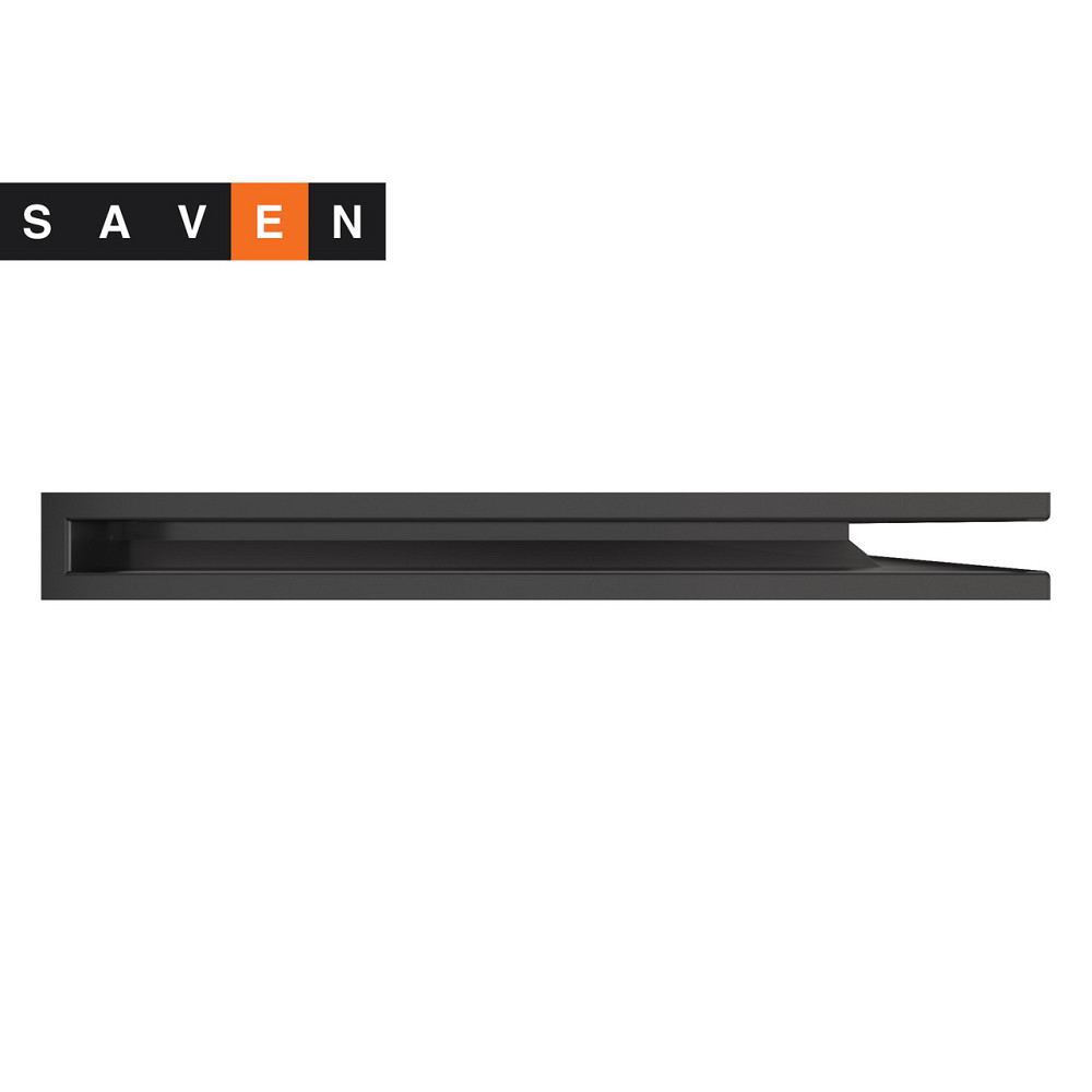 Вентиляційна решітка для каміна кутова права SAVEN Loft Angle 60х800х600 графітова Львів - фото 2