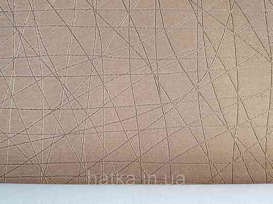 Шпалери вінілові на флізелін Sirpi Alta gamma Sempre 3 абстракція смужка павутинка золотом на теракотовому Київ