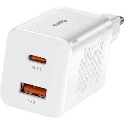Зарядний пристрій Baseus Super Si Pro C+U 30W (CCSUPP-E02) white (948117) Вінниця