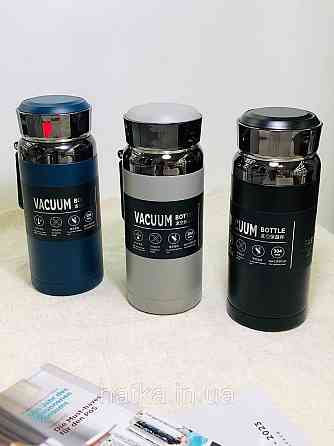 Термос металевий «Колонел» 1300 мл утримання тепла до 12-24 годин чорний Київ