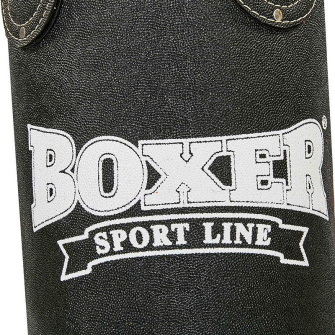 Мешок боксерский Цилиндр Кирза BOXER (h-100см, d-33см, вес-21кг, черный) Вишнёвое - изображение 5