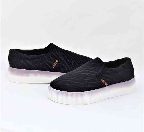 . Жеганські Чорні Сліпони Мокасини на Високому Толстой Підошві (розміри: 36,37,38,39) Дніпро