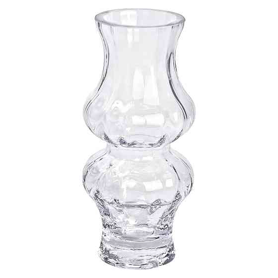 Flower Season Скляна ваза для квітів прозора 20.5 см декоративна для дому та інтер'єру + Киев