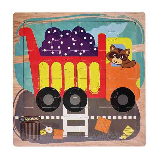 Дерев'яний пазл-вкладиш Вантажівка 73260-16, 16 деталей Вінниця